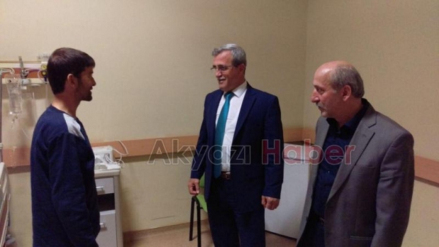 HASAN AKCAN DAN KANDİL GECESİNDE HASTA ZİYARETİ