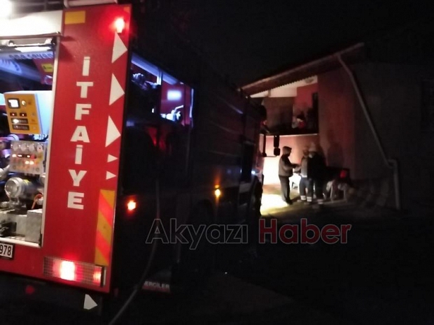 Hasanbey Mahallesinde yangın