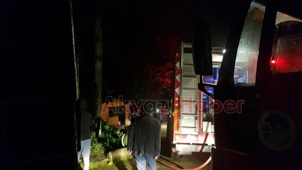 Hasanbey Mahallesinde yangın
