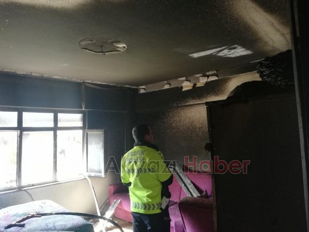 Hastane Mahallesinde Bir Binada Çıkan Yangın Korkuttu