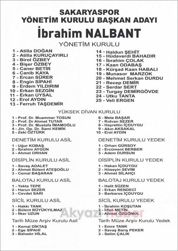 İbrahim Nalbantın Ekibinde Beş Akyazılı