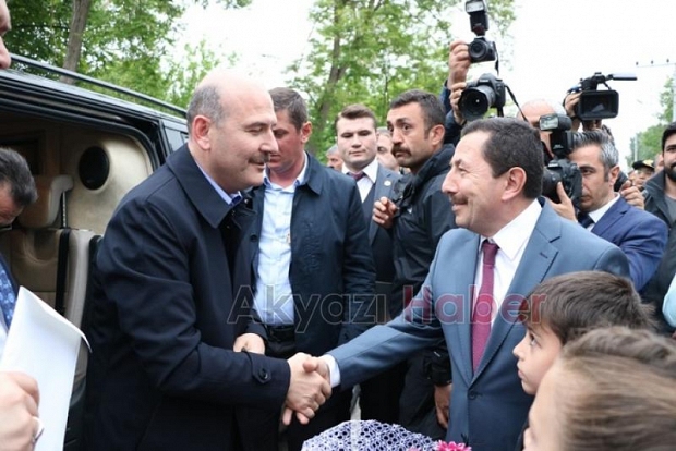 İçişleri Bakanı Süleyman Soylu, Akyazı'ya geldi