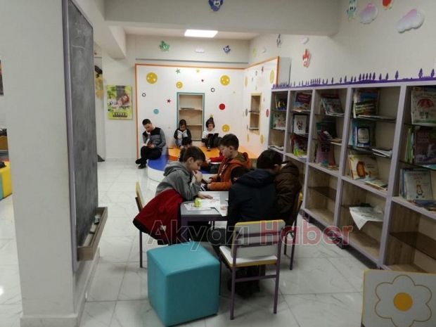 İlçe Kütüphanesinin yarıyıl programına yoğun katılım