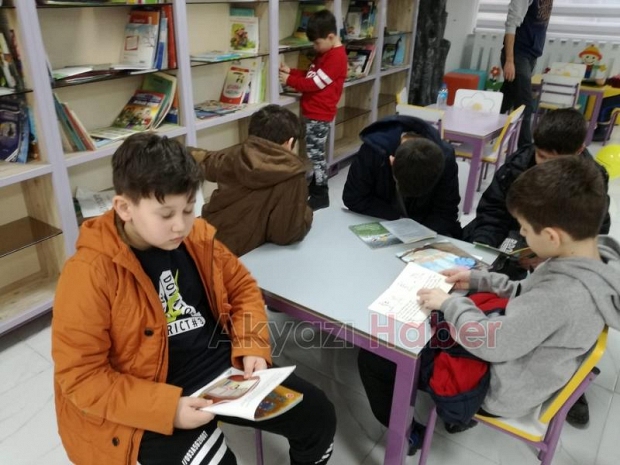 İlçe Kütüphanesinin yarıyıl programına yoğun katılım