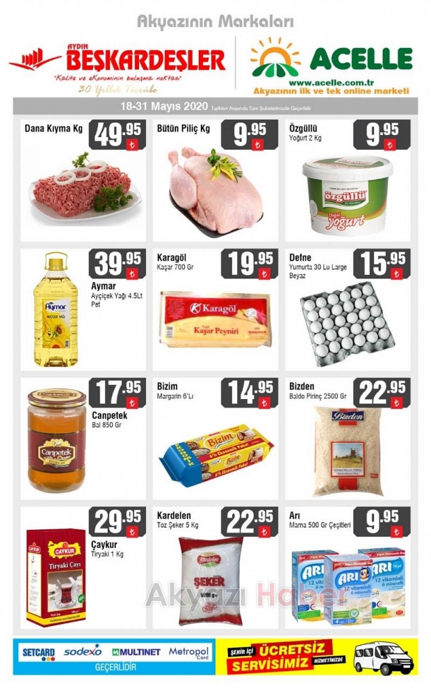 İndirimler Beşkardeşler Markette   