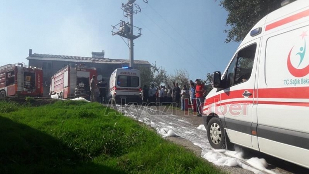 İş Yerinde Yangın Çıktı