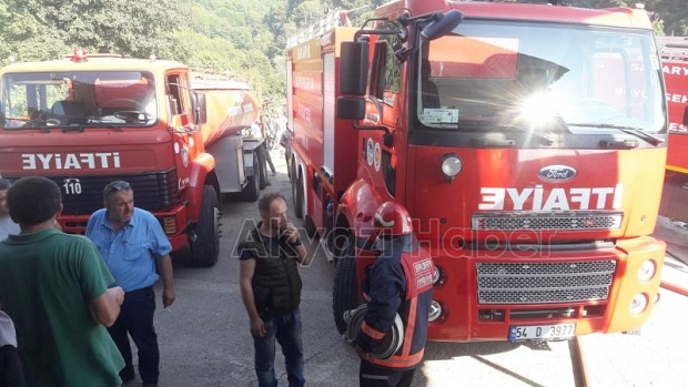 İş Yerinde Yangın Çıktı