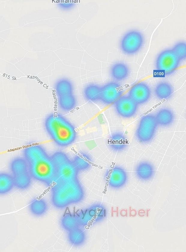 İşte Sakaryanın ilçe ilçe korona haritası