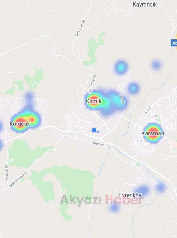 İşte Sakaryanın ilçe ilçe korona haritası