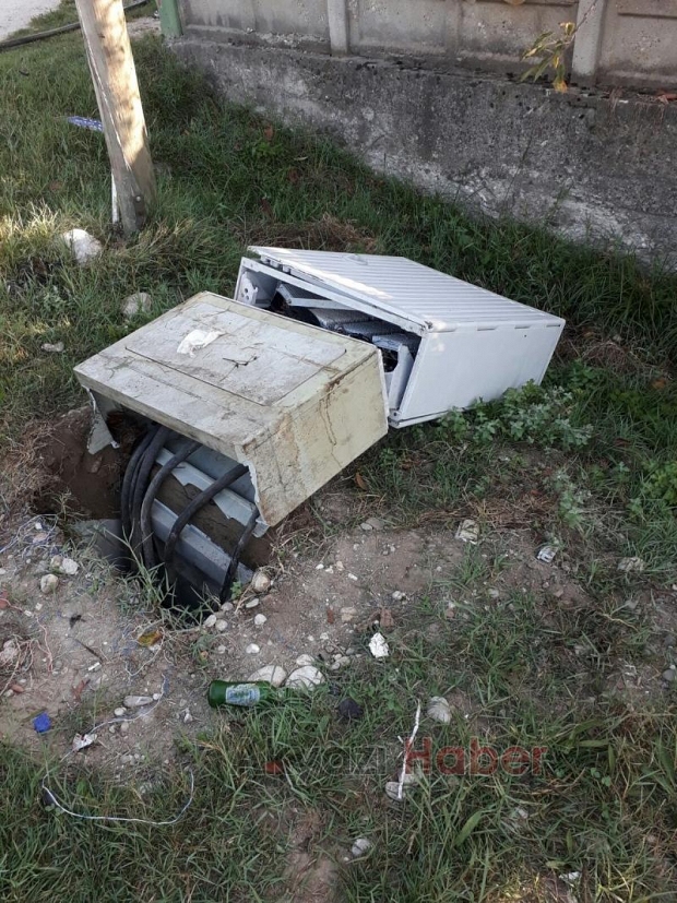 Kablo hırsızları iş başında