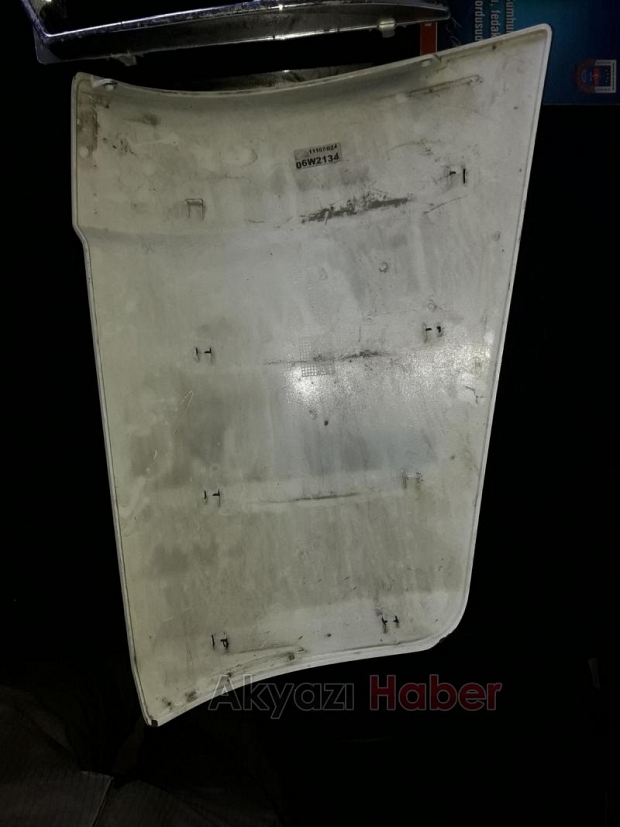 Kaçan Sürücüyü Tampon Ele Verdi