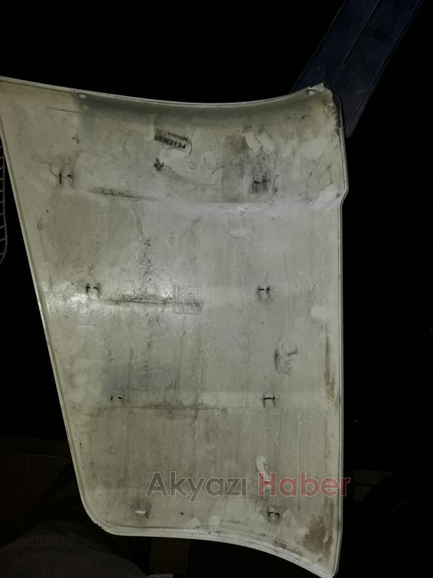 Kaçan Sürücüyü Tampon Ele Verdi