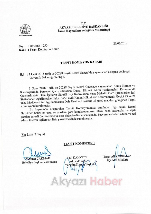 Kadroya geçebileceklerin listesi belli oldu