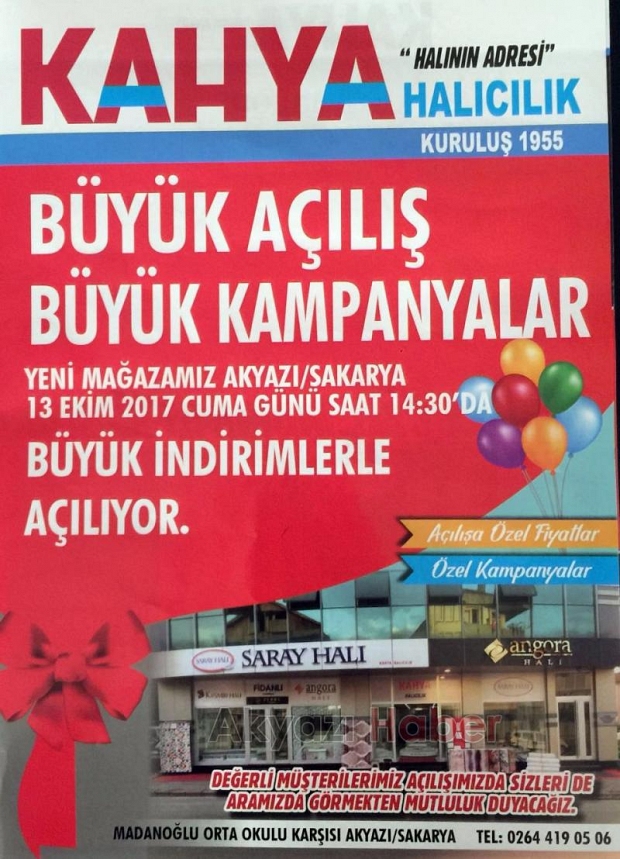 Kahya Halıcılık Yeni Mağazasını Açıyor