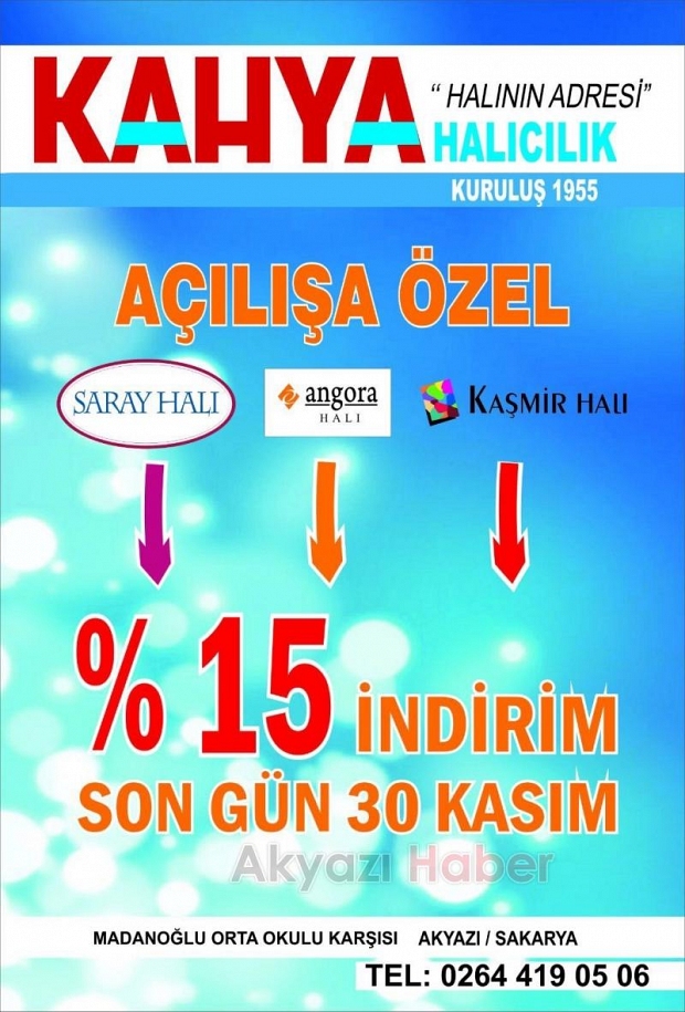 Kahya Halıcılıktan Dev İndirim