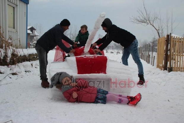 Kar dan  Tank Yaptılar