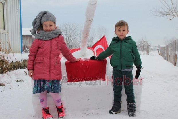 Kar dan  Tank Yaptılar