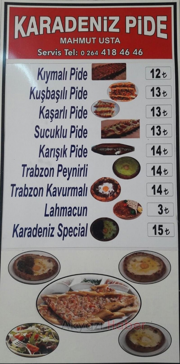Karadeniz Yağlısı ve Pide Çeşitleri Evlerinize Servis