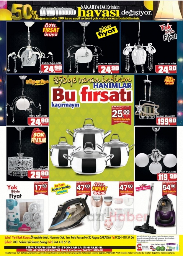Kardeşler AVM den Benzersiz Fiyatlar