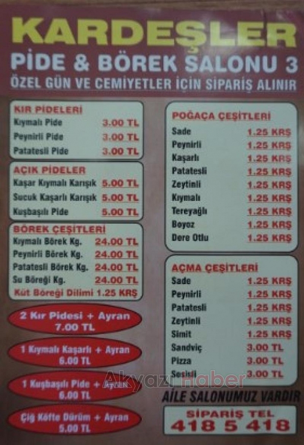 Kardeşler Pide Börek salonu Yeni şubesini açtı