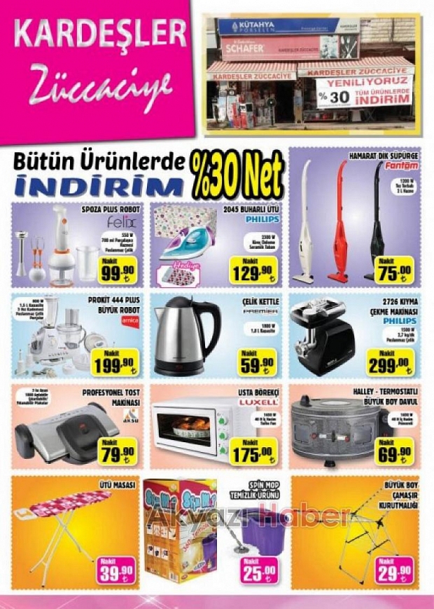 Kardeşler Züccaciyede İndirim Fırsatı