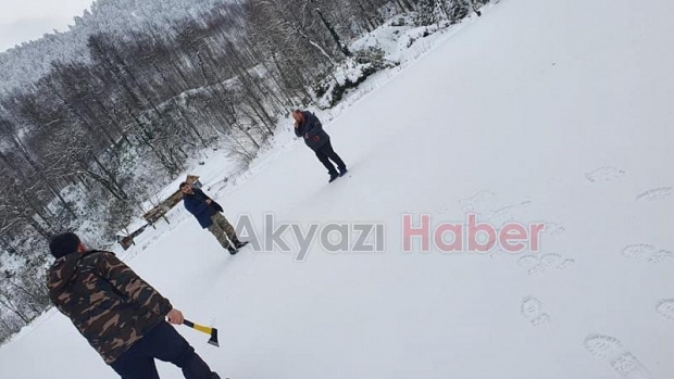 Keremali Göleti dondu