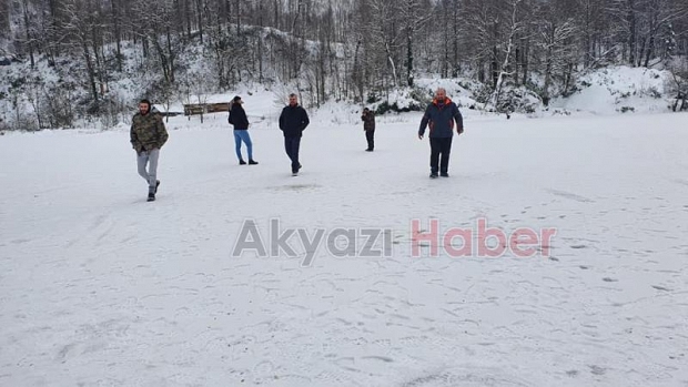 Keremali Göleti dondu