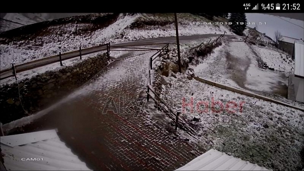 Keremali yaylası Beyaza büründü