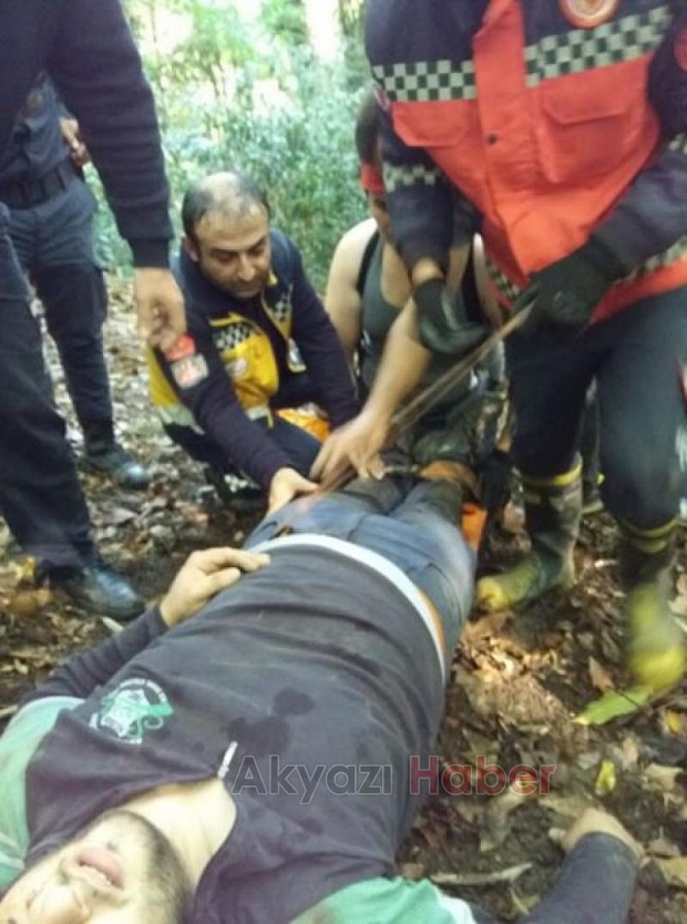 Kestane Toplamak için gitti uçurumdan aşağı düştü