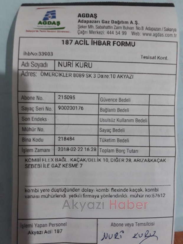 Yerinden düşen kombi korkuttu