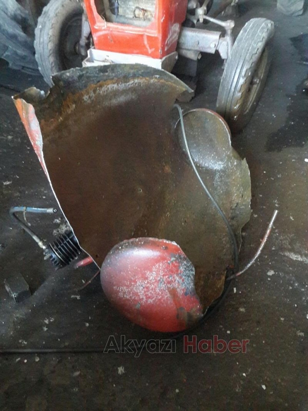 Kompresör Bomba Gibi Patladı 