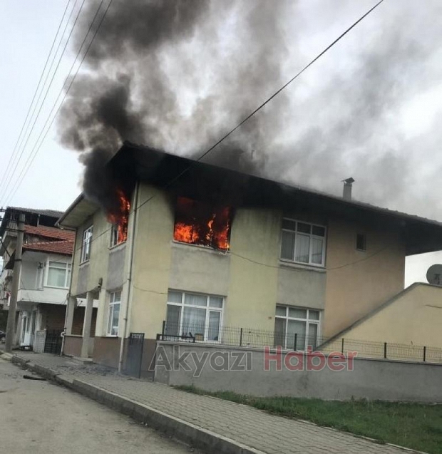  Korku dolu anlar Alev alev yandı