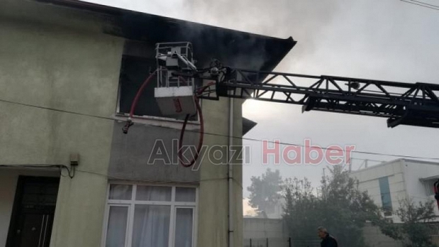  Korku dolu anlar Alev alev yandı