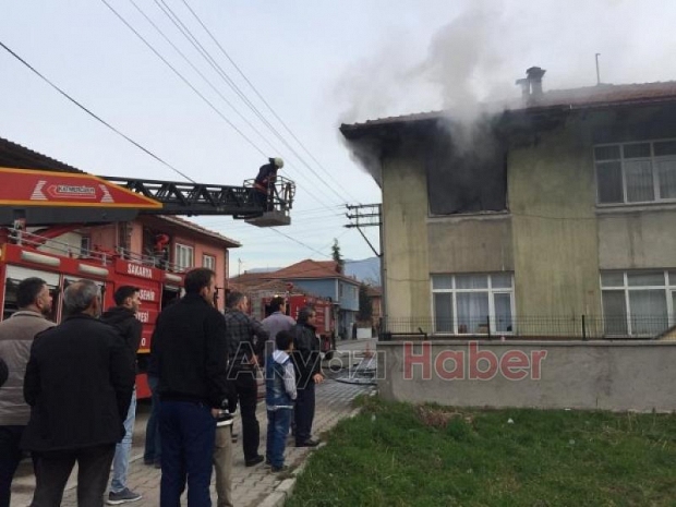  Korku dolu anlar Alev alev yandı