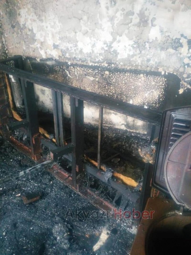  Korku dolu anlar Alev alev yandı