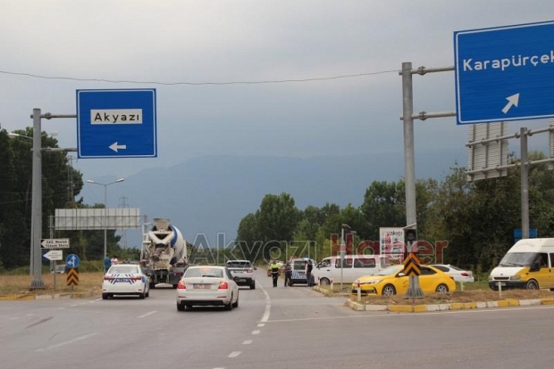 Küçücek Kavşağında Kaza