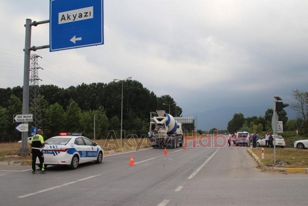 Küçücek Kavşağında Kaza