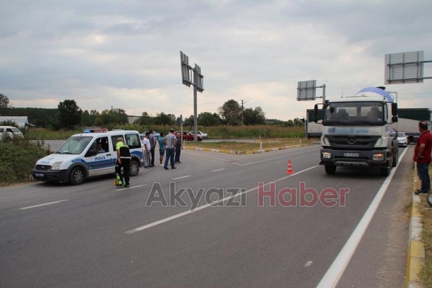 Küçücek Kavşağında Kaza