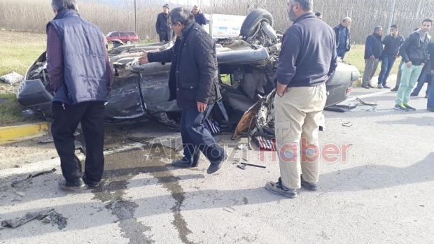 Küçücek Kavşağında Kaza