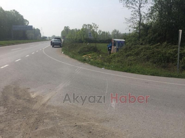 Küçücek Kavşağında Kaza