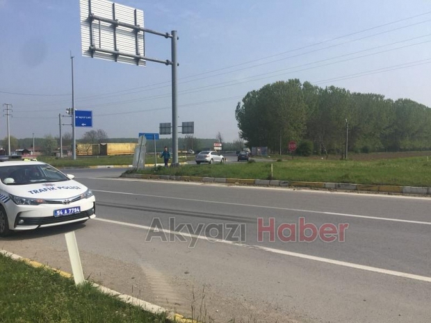 Küçücek Kavşağında Kaza