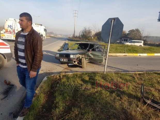 Küçücek Kavşağında Kaza 