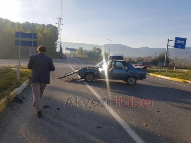 Küçücek Kavşağında Kaza 