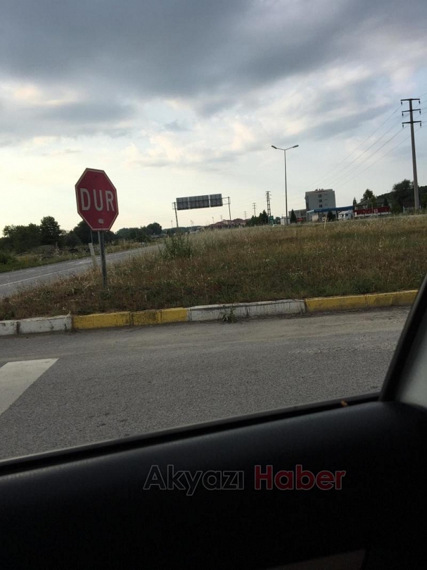 Küçücek Kavşağında ki Otlar Tehlike Saçıyor