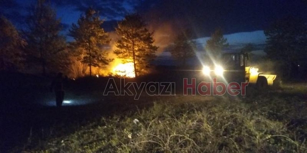 Kuzuluk çöplüğünde yangın