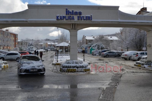 Kuzuluk İhlas Kaplıca Evlerinde kar keyfi