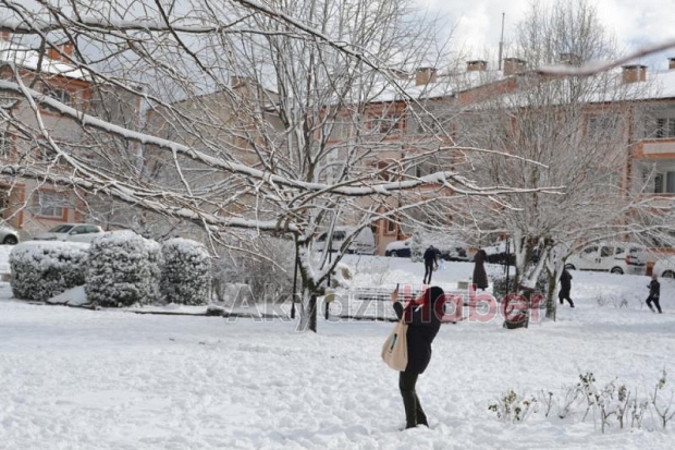 Kuzuluk İhlas Kaplıca Evlerinde kar keyfi