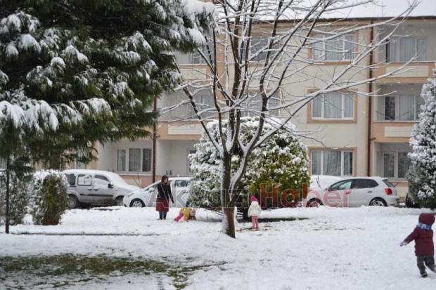 Kuzuluk İhlas Kaplıca Evlerinde kar keyfi