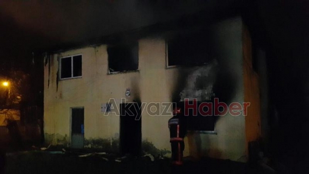 Kuzuluk ta Bina yangını Yaralılar var