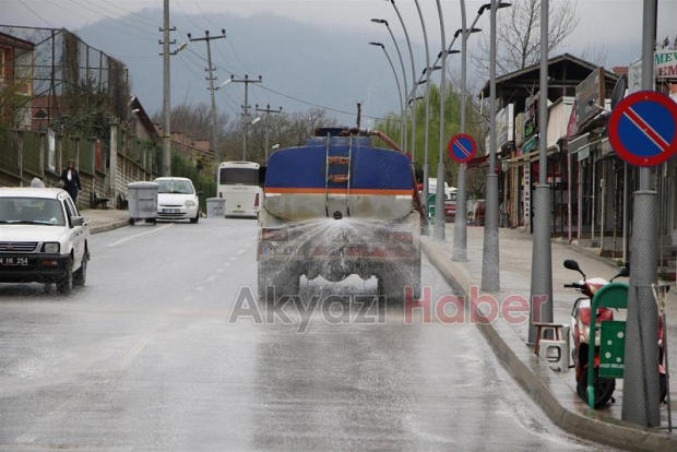 Kuzuluk ve Dokurcun Mahalleleri Dezenfekte Edildi